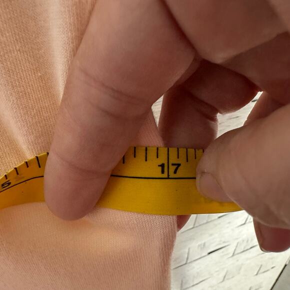 Vintage Coldwater Creek fit & flare dress peach V-neck button-down plus size ￼ - Picture 7 of 10